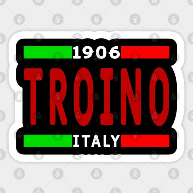 Torino Italy 1906 Classic Sticker by Medo Creations